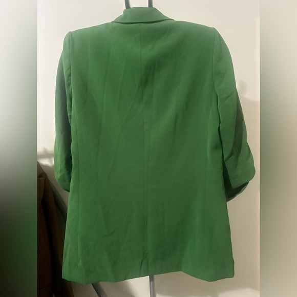 Philosophy Green Blazer with Notched Lapels and Structured Shoulders - Picture 3 of 4